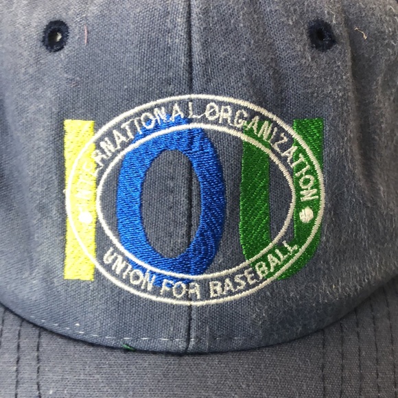 IOU International Organization Union for Baseball Denim Blue Snap Back Cap - Picture 2 of 7